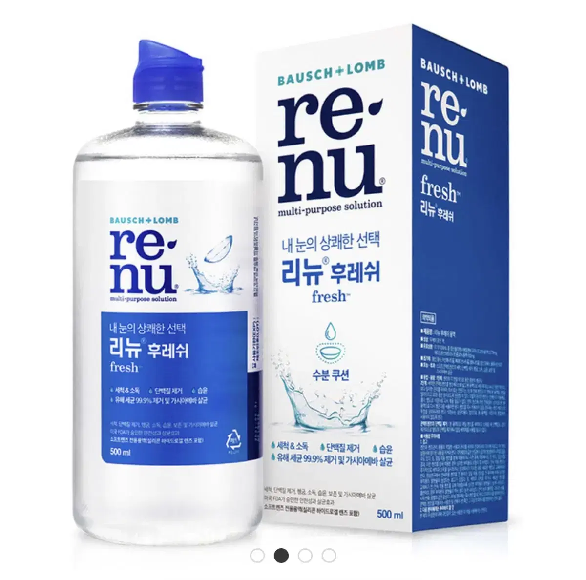 새상품) 리뉴 후레쉬 렌즈세척액 500ml